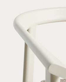 Уличный стул Erice из алюминия и шнура цвета экрю