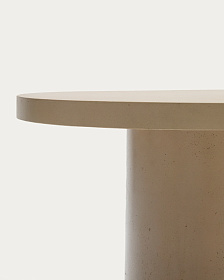 Aiguablava Журнальный столик бежевый цементный Ø120 см