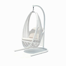 Подвесное кресло Heri WHITE с основанием 2900