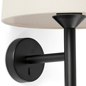 Настенный светильник Windsor черный 1xE27