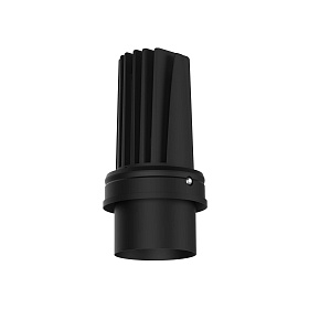 Встраиваемый светильник ELIOS TUBE IP54 15W черный 36є 4000K TRIAC