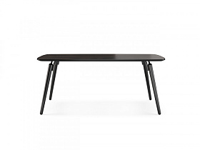 Обеденный стол Hyde 180x110 Macassar Ebony/черный