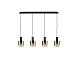 Люстра Venize 4L черный/дымчатый