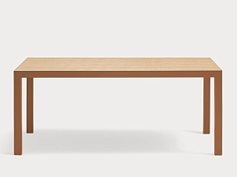 Обеденный стол Alma дуб/кирпичный