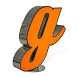 Напольный светильник LETTER G GRAPHIC
