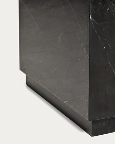 Журнальный столик Sorein из черного мрамора 50 x 50 см