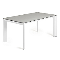 Стол Atta 160 (220) x90 белый керамика