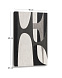 Абстрактная черно-белая картина Onure, 60 x 90 см