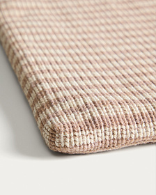 Подушка для стула Dirome в бежевую полоску, 100% ПЭТ, 40 x 40 см