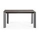 Стол Atta 160 (220) x90 антрацит, серый, керамика