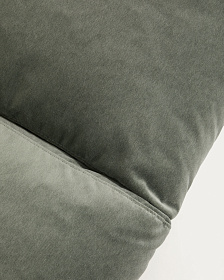 Трехместный диван Veliro из зеленого бархата, 240 см