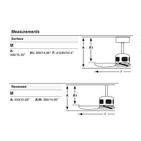 Потолочный вентилятор Just Fan Ø128 деревянный / медный