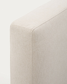 Кровать Blok бежевая со съемными чехлами под матрас 180 х 200 см