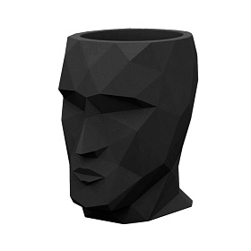 Кашпо Adan матовое черное 50x68x70