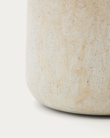 Цементный столик Drasi с отделкой под травертин Ø60 см