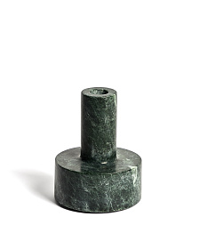 Подсвечник Zalvori из зеленого мрамора, 13 см