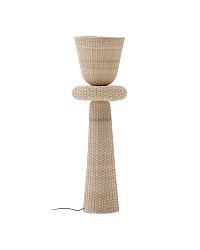 Neuda Торшер из ротанга со светлой отделкой