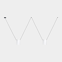 Подвесной светильник Attic Double Rectangular Shape белый