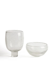 Ваза Sirau из прозрачного стекла, диаметр 29,8 см