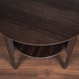 Приставной столик RONDA темный орех V36W1