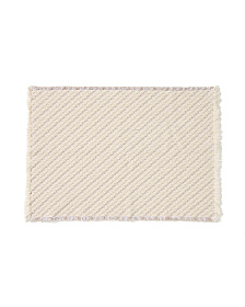 Коврик для ванной Janu из 100% хлопка жаккард цвета экрю 50 x 70 см