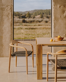 Кресло Glynis натуральный, черный