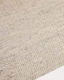 Ковер Lenuo из шерсти жаккардовый цвет экрю, 200 x 300 см