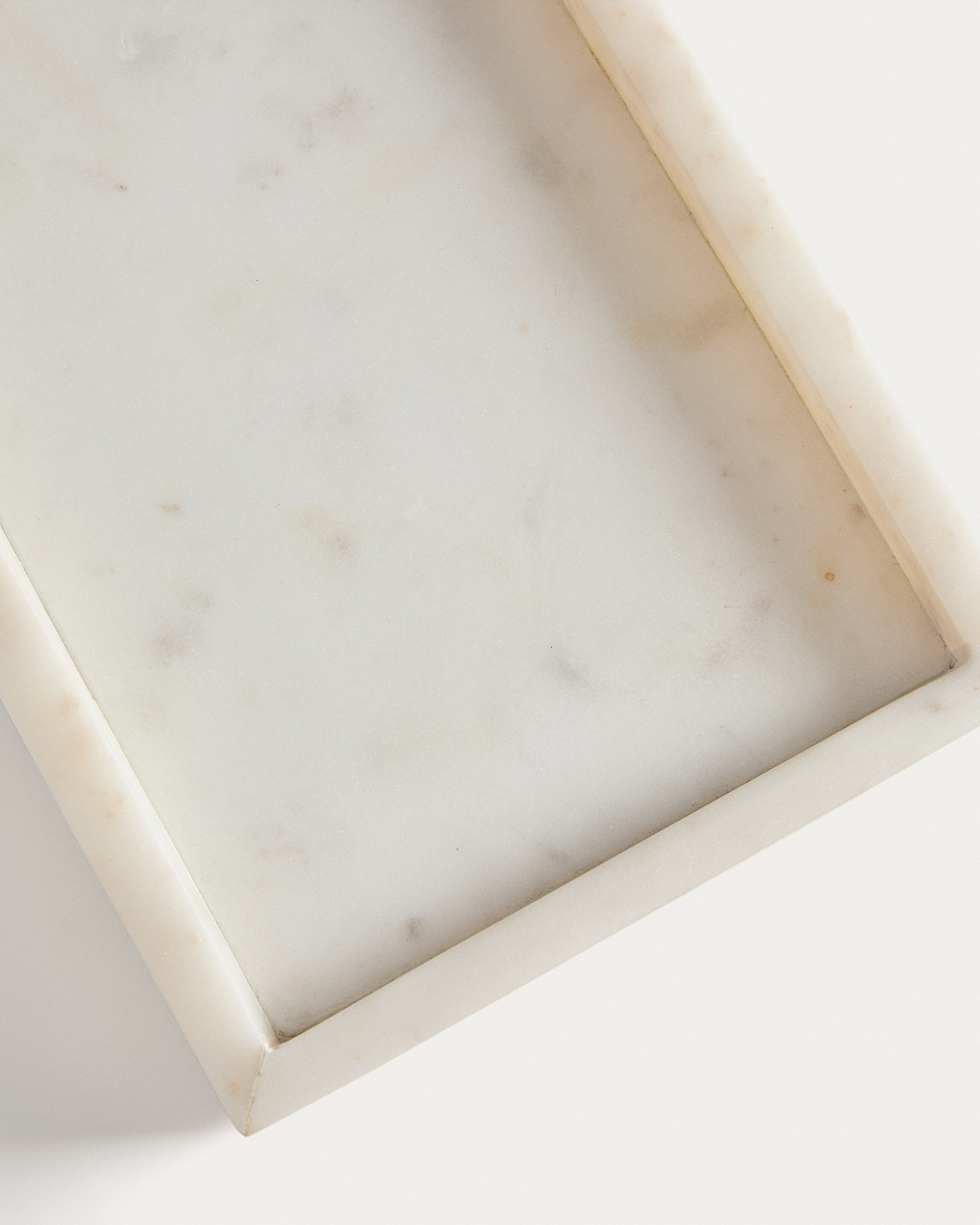 Поднос Serela из белого мрамора 35 x 18 см