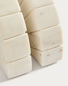 Подставка для книг Serela из белого мрамора