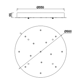 9372+9245 (14L) Подвесная люстра BOOMERANG