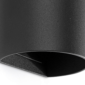 Настенный светильник SOLE круглый черный 2xGU10