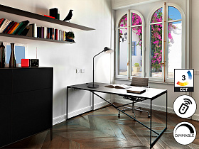 Esino Настольная лампа1L черная