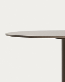 Уличный столик Asinara из бежевого алюминия, диаметр 40 см