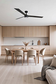 Потолочный вентилятор CRUISER XL Ш1600mm черный 3 PALAS 18W LED CCT DIM