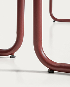 Комплект Sotil из 2 скамеек и стола из стали с гранатовой отделкой 183 x 83 cm