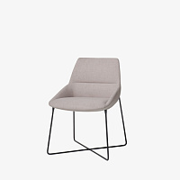 Стул офисный Dunas XS с основанием из стальных стержней