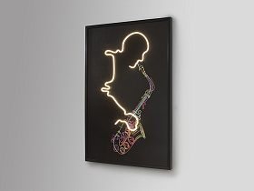 Saxofon Светодиодная картина LED 80X120