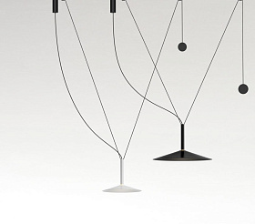 Люстра Milana Contrapeso 32 с противовесом белая