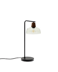 Настольная лампа Silex с металлической ножкой и плафоном из зеленого стекла