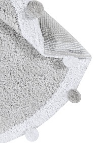 Ковер с помпонами серый 120D