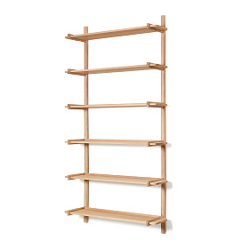 Sitra Модульная полка 6 полок из массива дуба с натуральной отделкой