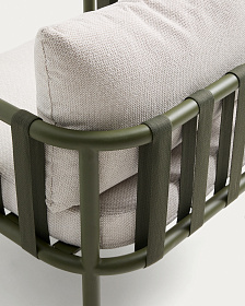 Комплект уличной мебели Omala из зеленого алюминия и веревки