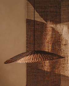 Абажур для подвесного светильника Bisbal с натуральной отделкой, 80 см