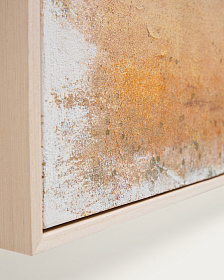 Абстрактная картина Selnar желтая 182 x 47 см