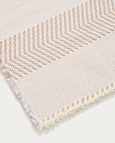 Коврик для ванной Bina из 100% хлопкового жаккарда цвета экрю 50 x 70 см