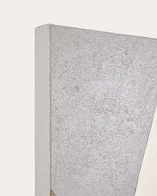 Абстрактный холст Marvilo серо-горчичного цвета 120 x 200 см