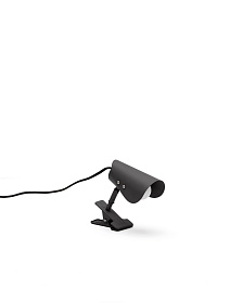 Маленькая настольная лампа Jula с зажимом из черного металла