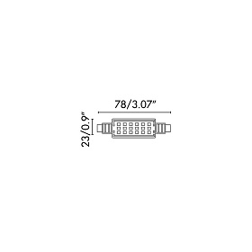 Светодиодная лампа R7S JP78MM LED 7W 2700K