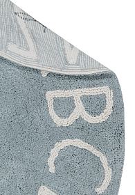 Ковер круглый Алфавит Round ABC (голубой) 150R