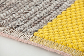 Ковер Mangas Space Plait желтый 160х160